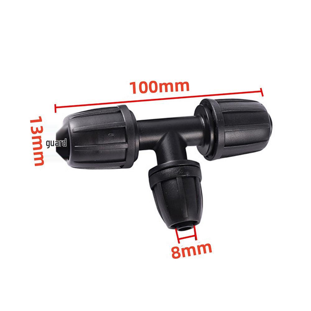 16-Piece 3-Way Lawn Irrigation Drip Pipe Lock Connector