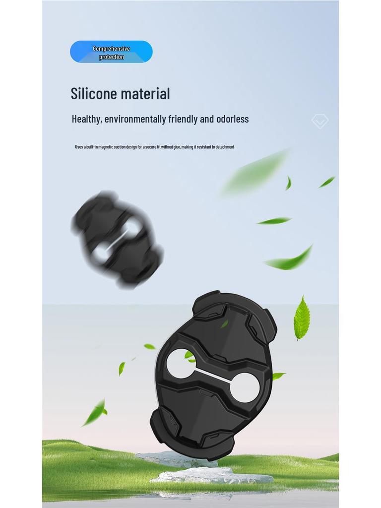 Beijing Auto Door Lock Buckle Protective Pad - Anti-collision, Thickened Interior Decoration Cover