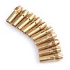 10pcs Mini Brass Collets Chucks Rotary Tool Mini Drill Chucks Accessories Micro Brass Collet for Twist Drill Motor Shaft Grinder