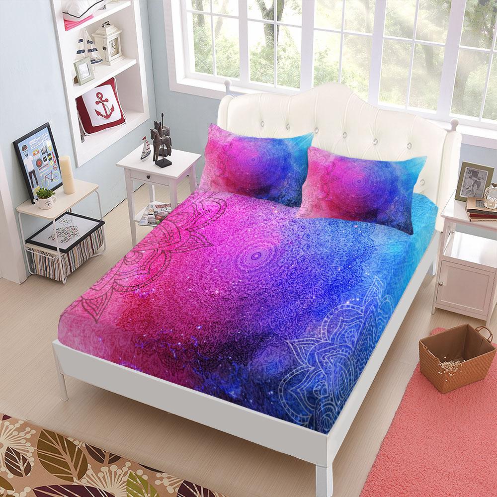 Этнический Богемный Комплект Простыней Кинг Квин Дабл Полный Размер Комплект Постельного Белья Глубина 25 см