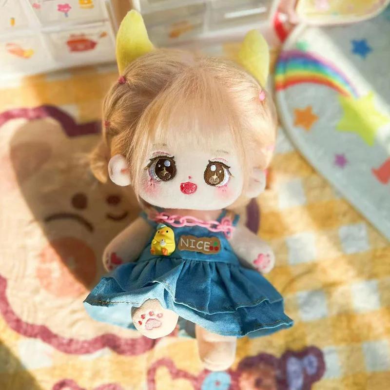 20 см кавайная плюшевая хлопковая кукла идол мягкая суперзвезда фигурка игрушки знаки зодиака кукла с толстым телом может менять одежду детский подарок