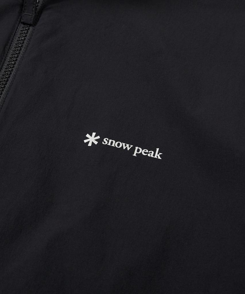 Snowpeak Apparel Тонкая технологичная ветровка с воротником-стойкой, из ткани, Черная (S24Mmswb34)