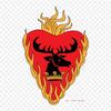 House Baratheon Of Dragonstone Stannis Baratheon Rober Iron On Heat Transfer Printing Vinyl Patches Sticker for Clothes DIY Appliques Washable Patches