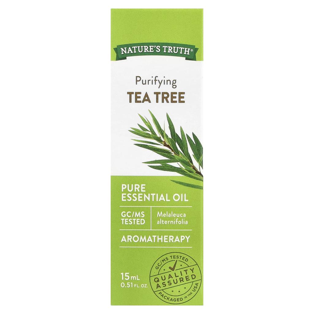 Nature's Truth Pure Essential Oil, Purifying Tea Tree, 0.51 Fl Oz (15 Ml)