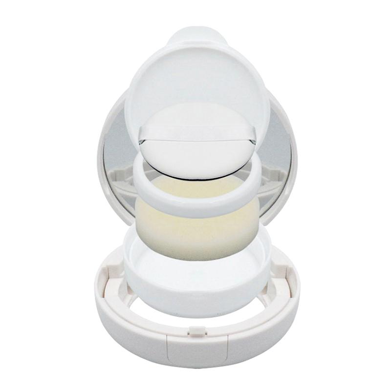 15 г/0,5 унции пустая коробка для пуховки с воздушными подушечками, портативный косметический контейнер для макияжа с зеркалом-спонжем для пудры для тонального крема BB