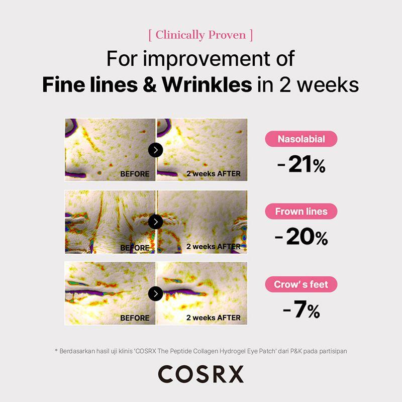 COSRX *ПРЕДЛОЖЕНИЕ ДНЯ* Гидрогелевые патчи для глаз с пептидным коллагеном
