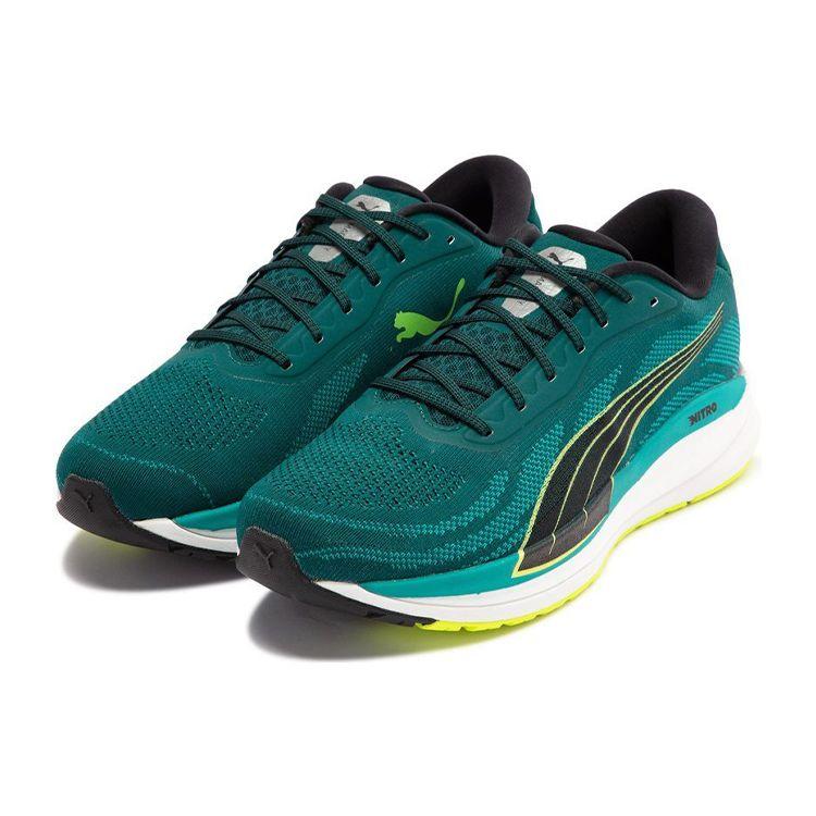 Puma Magnify Nitro Knit Comfortable Fabric Shock Absorption Slip Resistant Wear Resistant Low Top Casual Running Shoes Men Sneaker 376907-03