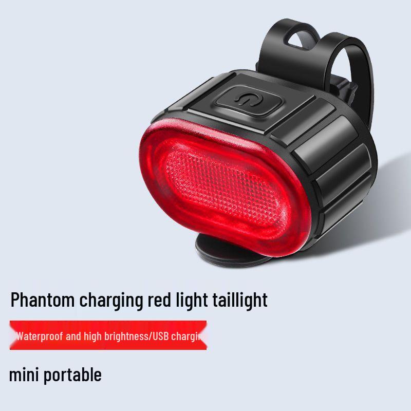 USB Rechargeable High Brightness Bicycle Front & Rear Lights for Night Riding