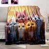 Cute Throw Blankets Girls Purple Blanket for Adults Kids Cat Throw Blanket for Bed Couch Living Room