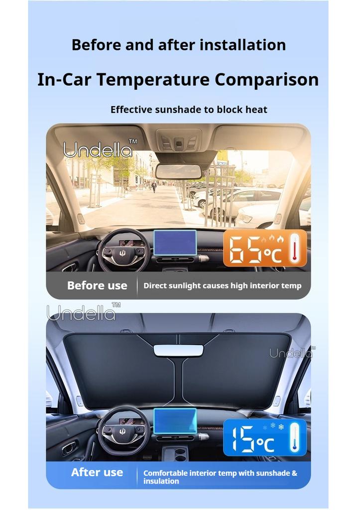 Для Leapmotor B03X 2026 2027 Автомобильный складной солнцезащитный козырек на лобовое стекло Защита от солнца Теплоизоляционное покрытие Защита от УФ Автоаксессуары