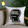 Лос-Анджелес B-Brain Dead Наволочка Плюшевая Ткань Мягкая Двусторонняя Печать Чехол для Подушки Дивана Стойкий Цвет Декор Дома Подарок