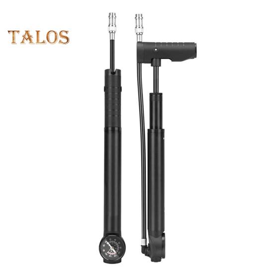 Мини-велосипедный насос с креплением для манометра 160 фунтов на кв. дюйм, алюминиевый сплав, универсальный, для накачивания шин горного велосипеда, шоссейный, портативный, воздушный насос