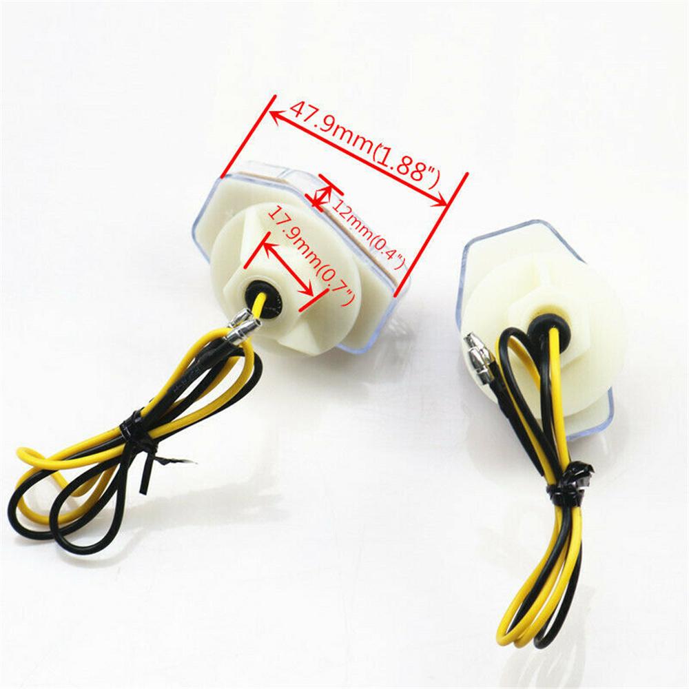 Clear Flush Mount LED Turn Signal For Suzuki SV 650 1000 Bandit 600 1200 1250