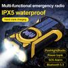 AM/FM/SW Bluetooth-динамик IP65 Водонепроницаемый пылезащитный портативный радиоприемник с ручным генератором Динамо-фонарик Солнечное радио