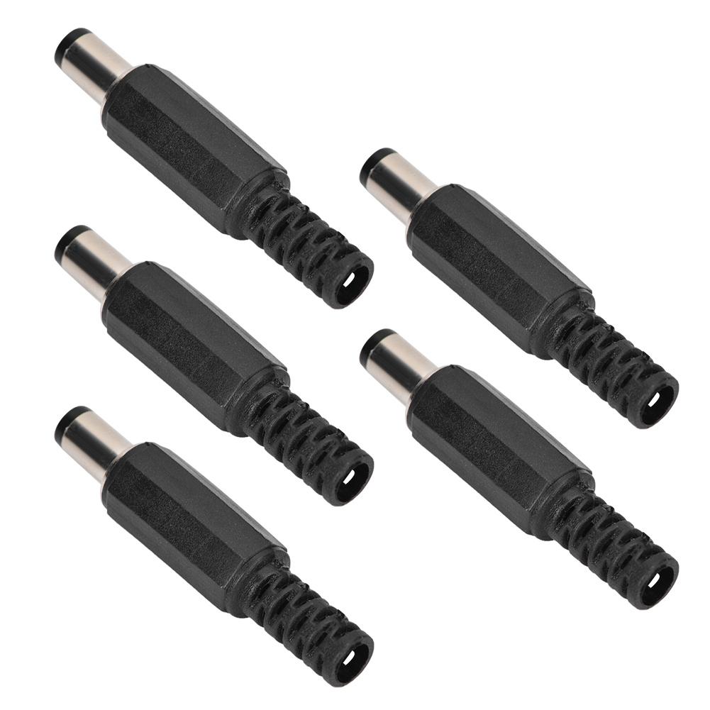5 шт. 2,1 мм x 5,5 мм штекер постоянного тока коаксиальный разъем адаптер