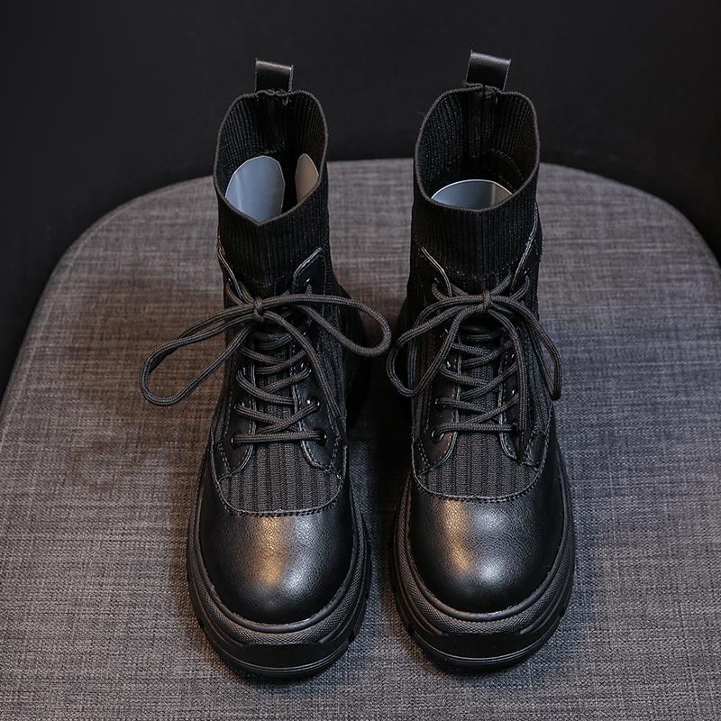 Женские модные осенние и зимние ботинки телесного цвета, новая повседневная женская обувь, короткие сапоги, женские ботинки в британском стиле Botas De Mujer