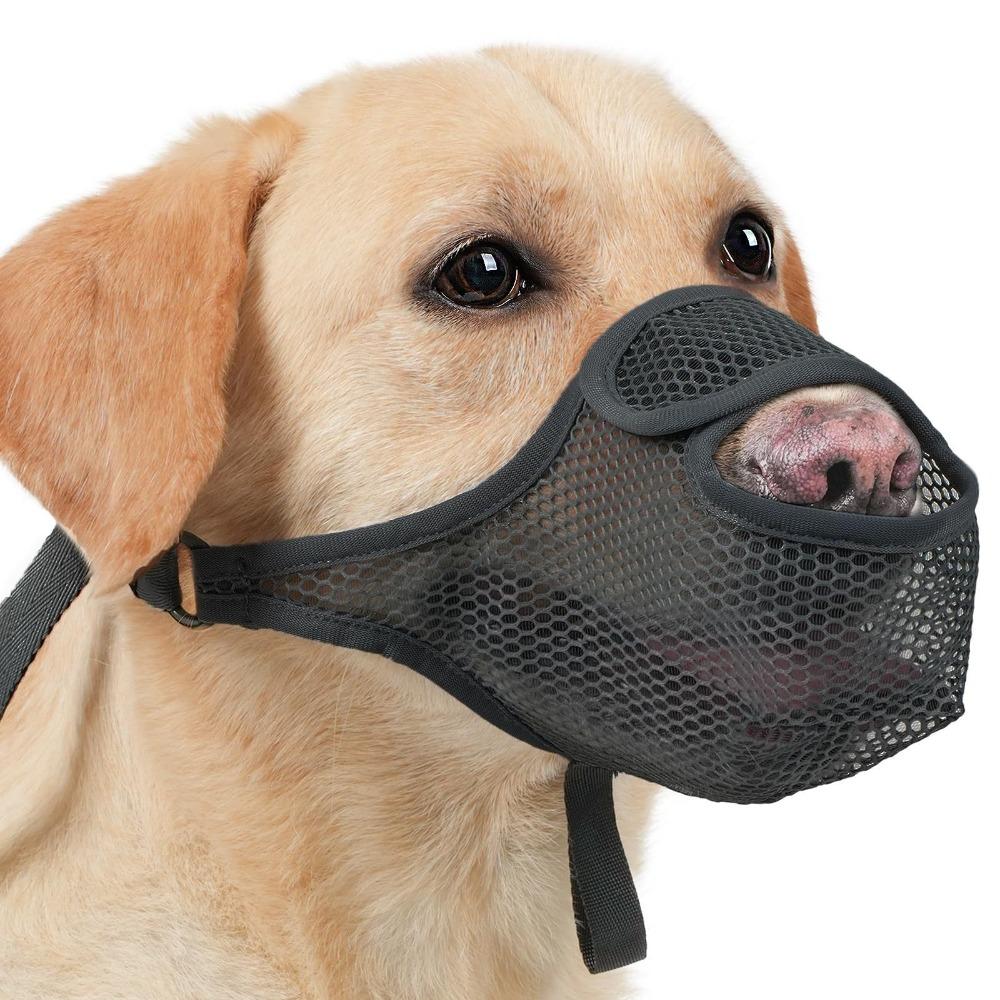 Adjustable Strap Dog Mouth Cover Anti-Bite Pet Mouth Mask Durable Mesh Dog Muzzle  Family Use