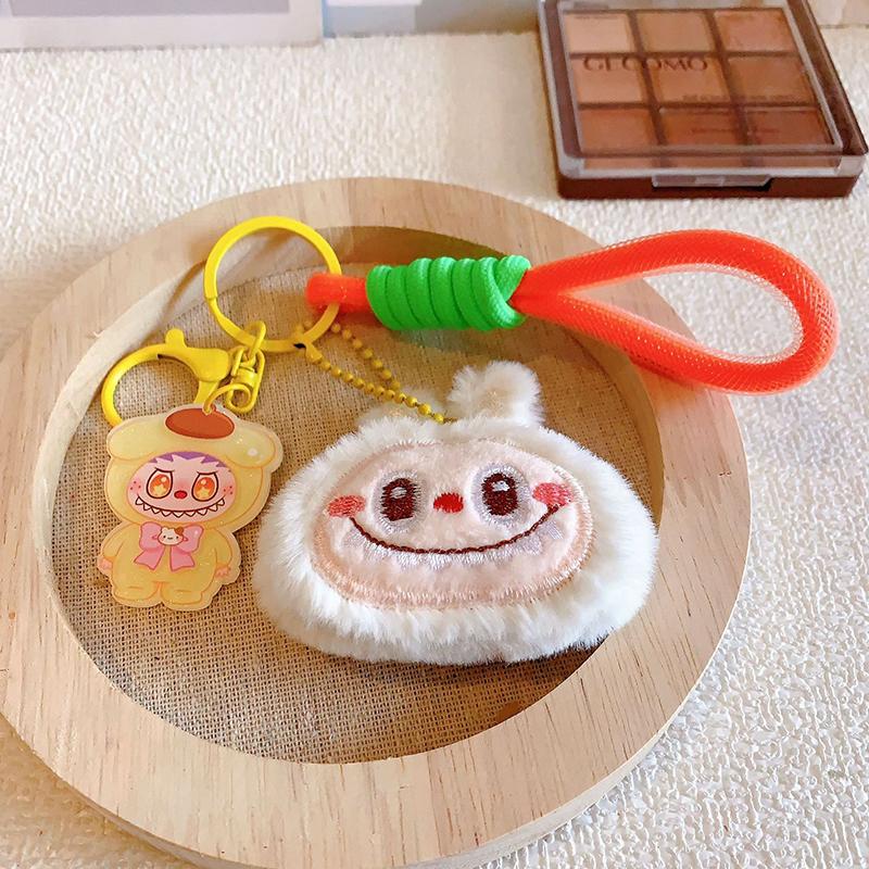 Cartoon Cute Labubu Keychain Pendant Funny Car Keychain Exquisite Creative Backpack Decoration Accessories Gifts