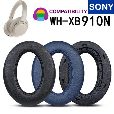 Прочные амбушюры для Sony WH-XB910N, сменные подушечки для наушников, мягкая белковая кожа, поролоновая губка, чехол для наушников