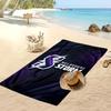 Пляжное полотенце с принтом Melbourne Storm Мягкое Портативное Быстросохнущее?Сухое полотенце для бассейна, летнего отпуска, активного отдыха на природе