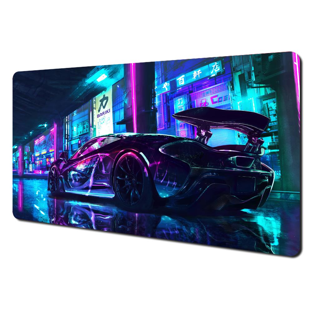 Cybostyle sports car large Mouse Pad Desk Mat Stitched Edge NonSlip Keyboard Gaming pad office rug Mouse carpet coupe mousemat