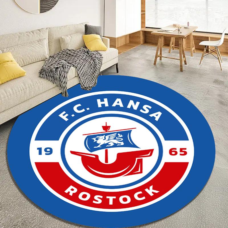 Круглый ковер Fc Hansa Cool, Ковер для гостиной, спальни, дивана, игровой комнаты, Нескользящий коврик для пола Q0013