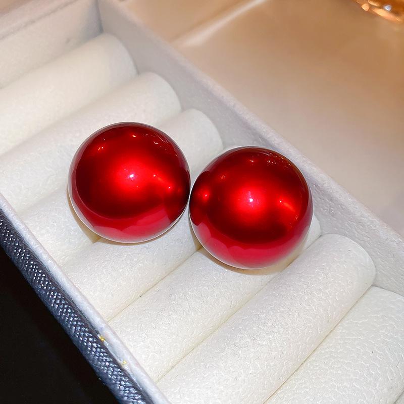 Серьги Ancola «Серебряная Игла» с Красным Сердцем – Модные, Роскошные и Элегантные для Осени/Зимы 2025