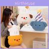 Dog Bear Chef Birthday Hat Elephant Plush Toy Stuffed Doll Decoration Gift Kids