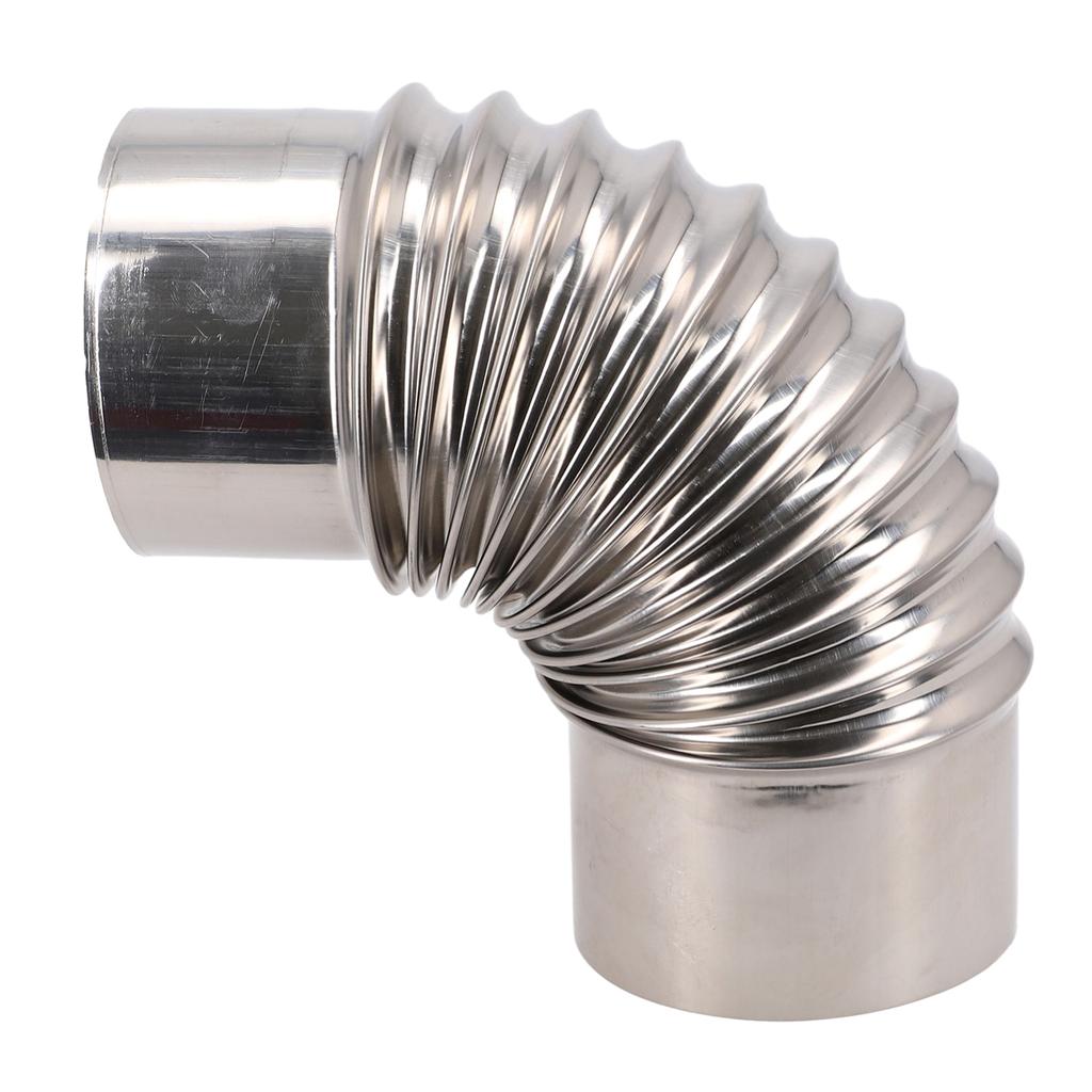 Гибкий дымоходный вкладыш из нержавеющей стали с регулируемыми отводами для печи - Устойчивый к коррозии, Высокая термостойкость, Легкая установка