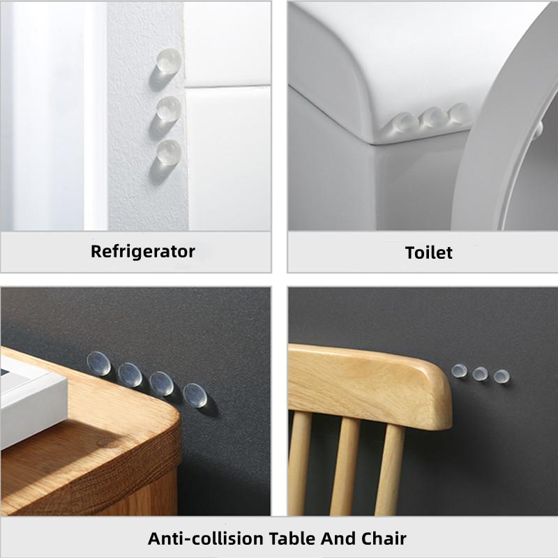50-64Pcs Self Adhesive Door Handle Buffer Stopper Cabinet Bumper Silencer Damper Furniture Anti-collision Pad Wall Protector