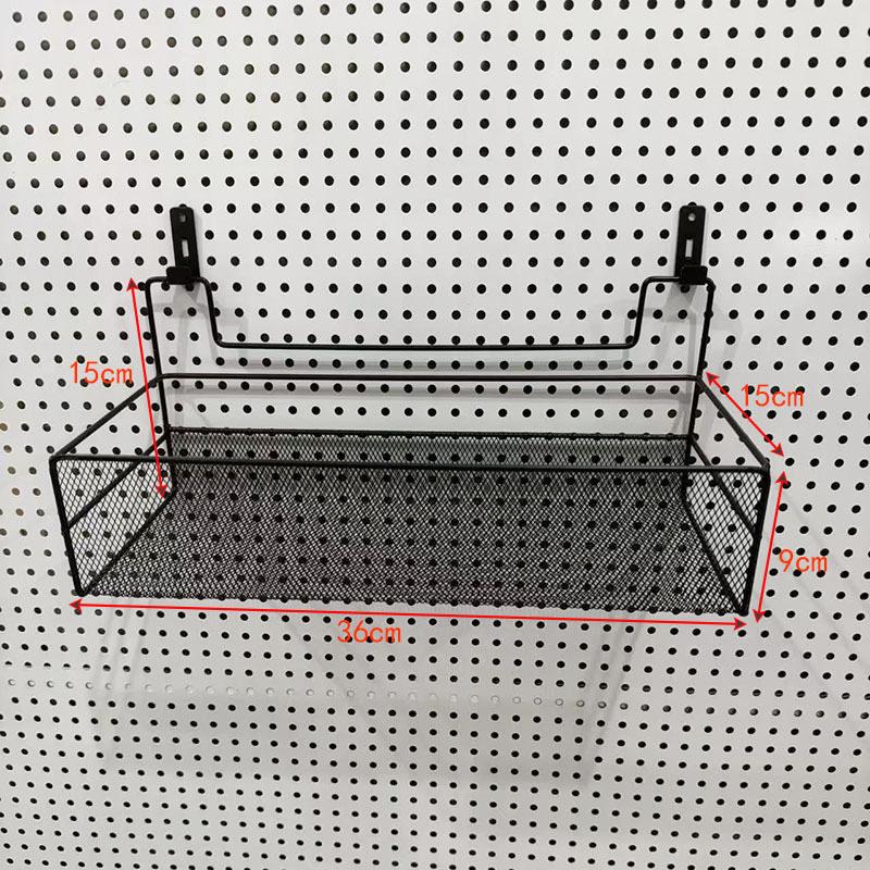 Eco-Friendly Odorless Metal Pegboard with No-Drill Hanging Baskets