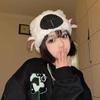 Lady Winter Hat Cartoon Lamb Head Shape Thick Fleece Ear Protection Dome Heat
