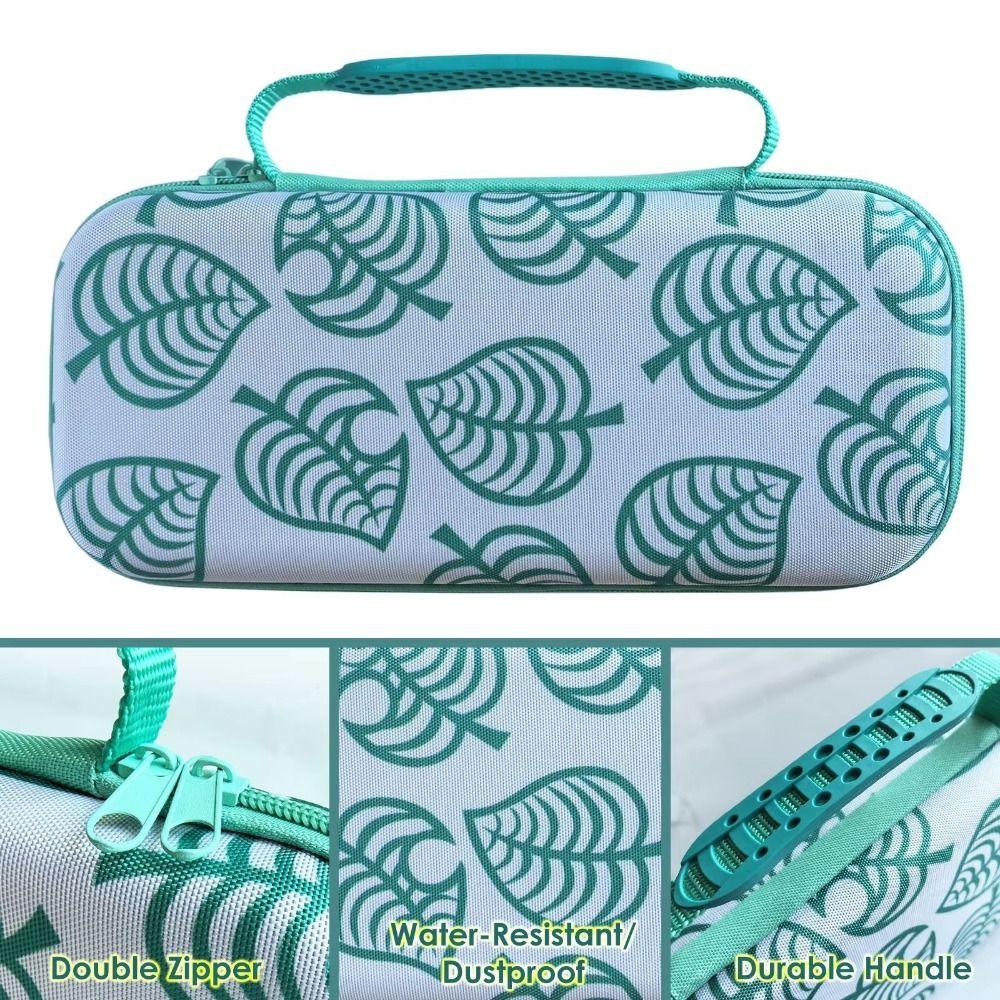 Animal Leaf Crossing Carrying Case 12 Card Slots Hard Shell Case Travel Case for Switch 2 Travel
