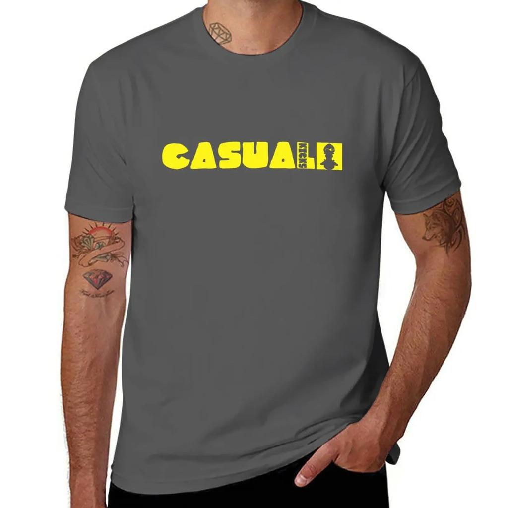 Casualkicks in yellow T-Shirt for a boy sports fans korean fashion Men's clothing