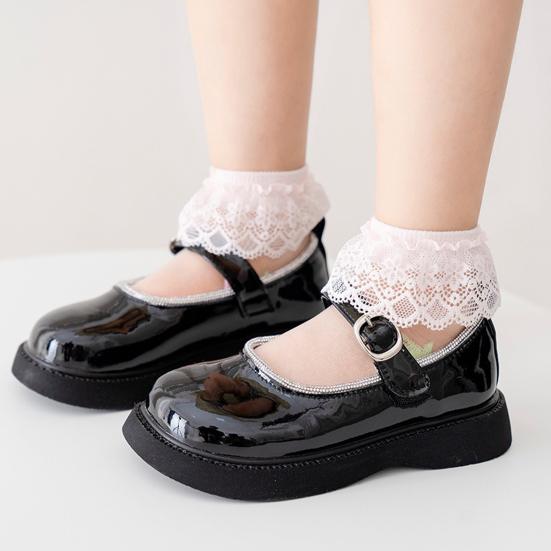 5 Pairs Baby Socks Super Soft Wear Resistant Cotton Infant Lace Socks Turn Cuff Ruffle Princess Socks