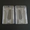 New Hard Plastic Transparent Clear Double Card ID Case Badge Holder