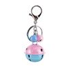 Маленький колокольчик двухцветный мультяшный брелок держатель для ключей кольцо для сумки звенящий декоративный аксессуар