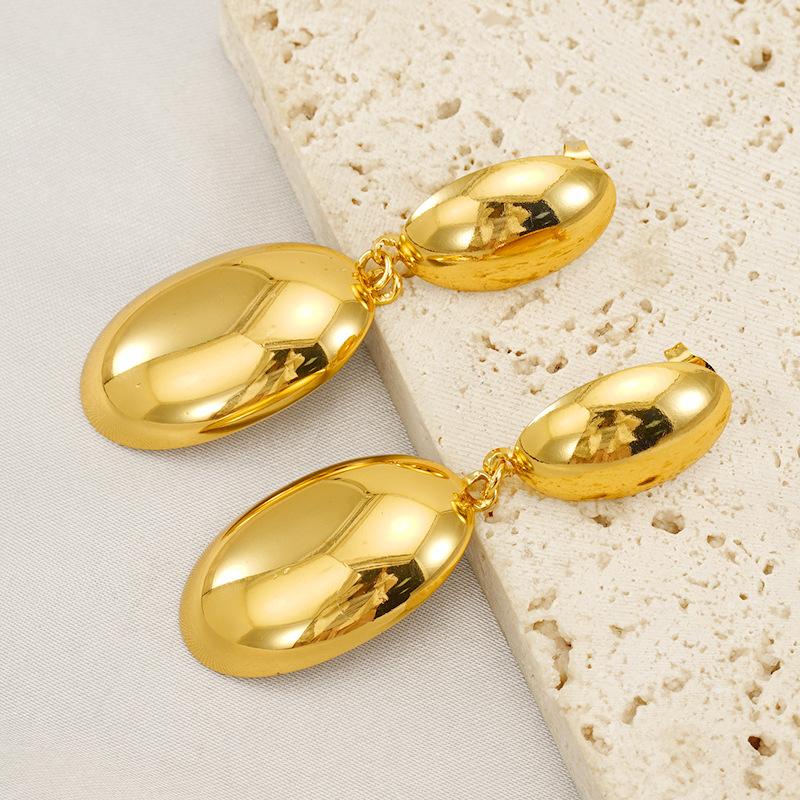 Серьги-гвоздики из нержавеющей стали в стиле ретро, женские, модные, универсальные, из нержавеющей стали