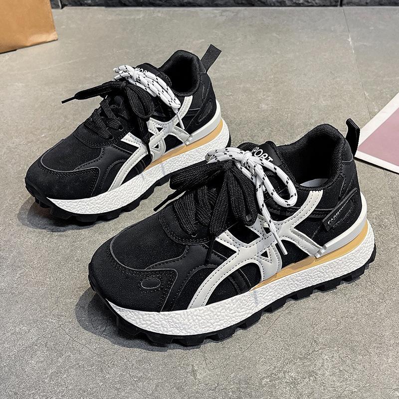 Платформа обувь Форрест Гамп осень и зима 2025 новый универсальный модный взрыв легкий кожаный повседневный спортивный обувь дети