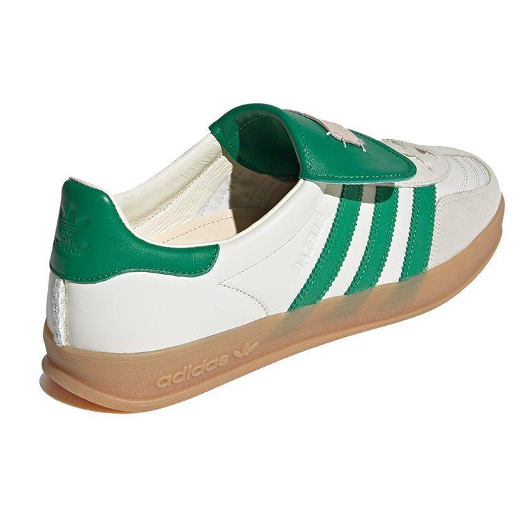 Foot Industry x adidas Gazelle Indoor Молочно-белые/зеленые Унисекс кроссовки кремового цвета ID3518