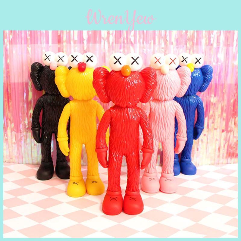 Очаровательная 12-дюймовая кукла Kaws Exhibition Sesame Street Kaws Bff из ПВХ, коллекция игрушек