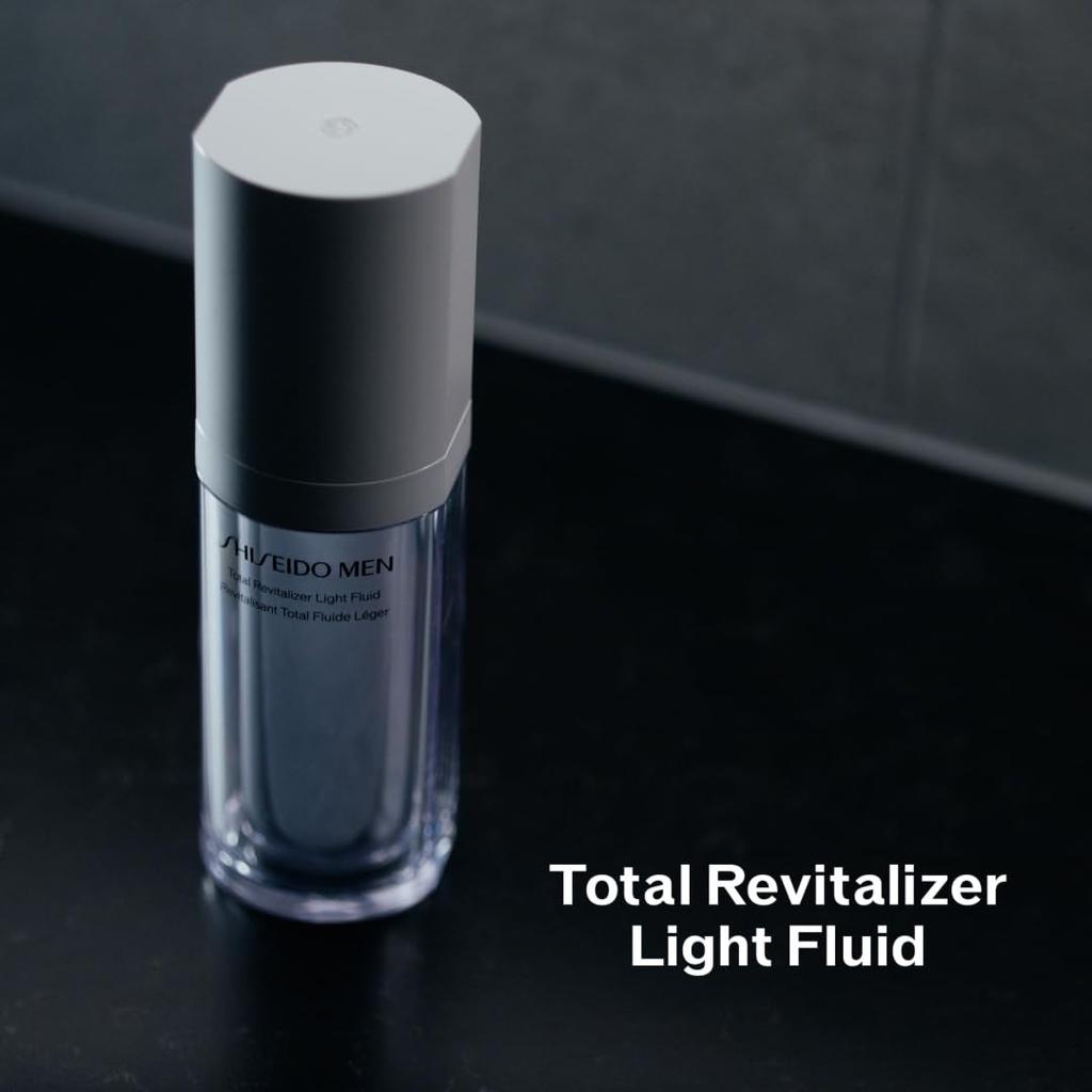Shiseido Men Total R Light Fluid N Увлажняющий лосьон для для Увлажнения Цитрусовый и Бамбуковый Зеленый Мужской, 70 мл, Мужская Кожа, Уход за Кожей, Высокоэффективный