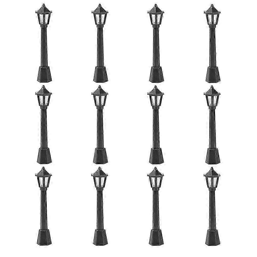 Mini Street Light Plastic Post Lamp for Decoration 96Pcs Pack