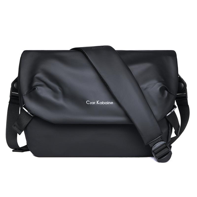 Mens Waterproof Messenger Bag With Durable Leather Film For Cycling And Daily Use