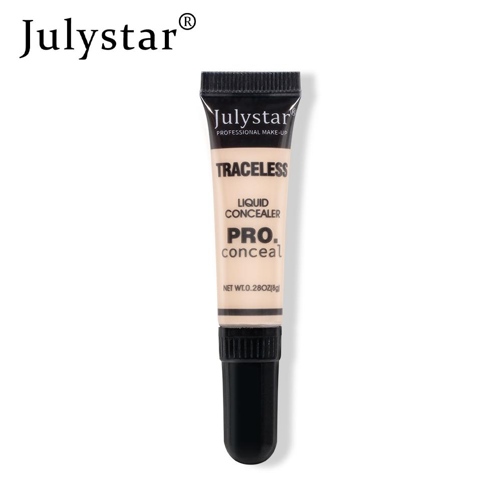 JULYSTAR Waterproof Concealer Facial Makeup Foundation Black Eye Circles Covering Liquid Foundation Oil Control Sweat Prevention