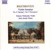 CD LUDWIG VAN BEETHOVEN - TAKAKO NISHI - Violin Sonatas No. 5 'Spring' ? No. 8550283 Naxos 1990 Japan Classical Used