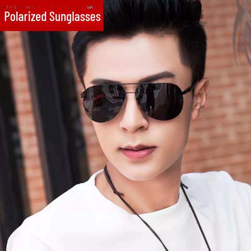 Модные поляризованные солнцезащитные очки для мужчин: Очки для вождения и рыбалки с защитой от ультрафиолета