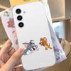 Милый Чехол Для Телефона Джерри И Том Для Samsung Galaxy Прозрачная Крышка A52 A12 A51 S21 Edge S22ULTRA S23 S24 S20LITE Plus Ultra
