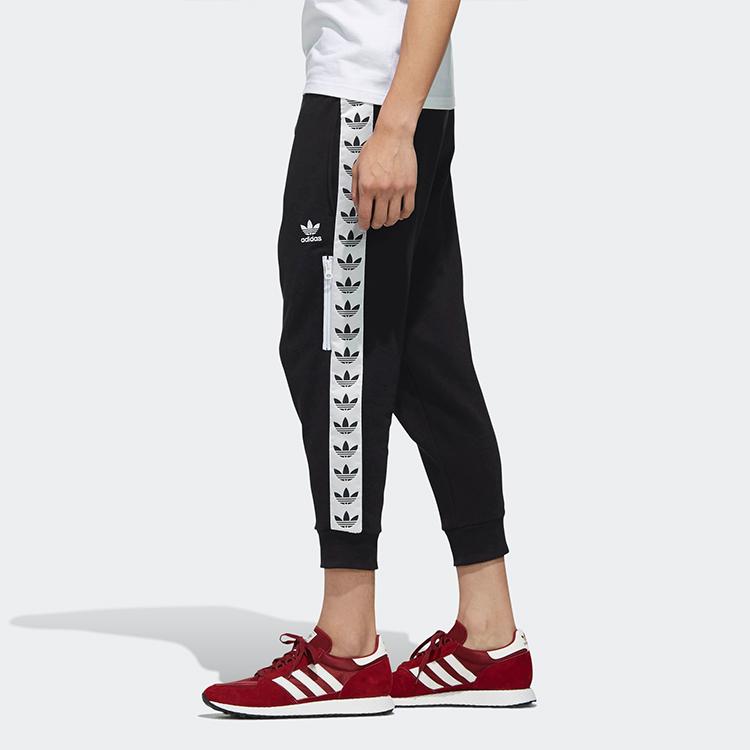adidas Мужские джоггеры с трилистником и эластичной резинкой со средней посадкой, черные DX4228