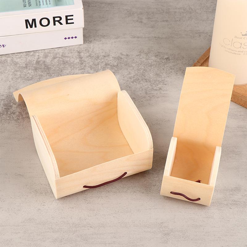 1 шт. деревянная коробка для хранения, простая деревянная коробка с крышкой, подарочные коробки, изогнутый подарочный упаковочный чехол для дома, товары для хранения, украшения, органические ювелирные изделия